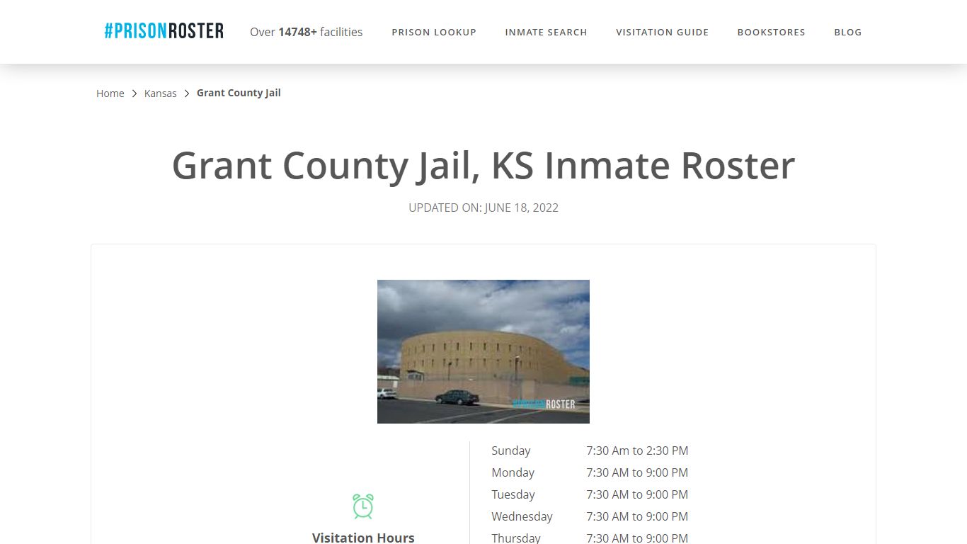 Grant County Jail, KS Inmate Roster